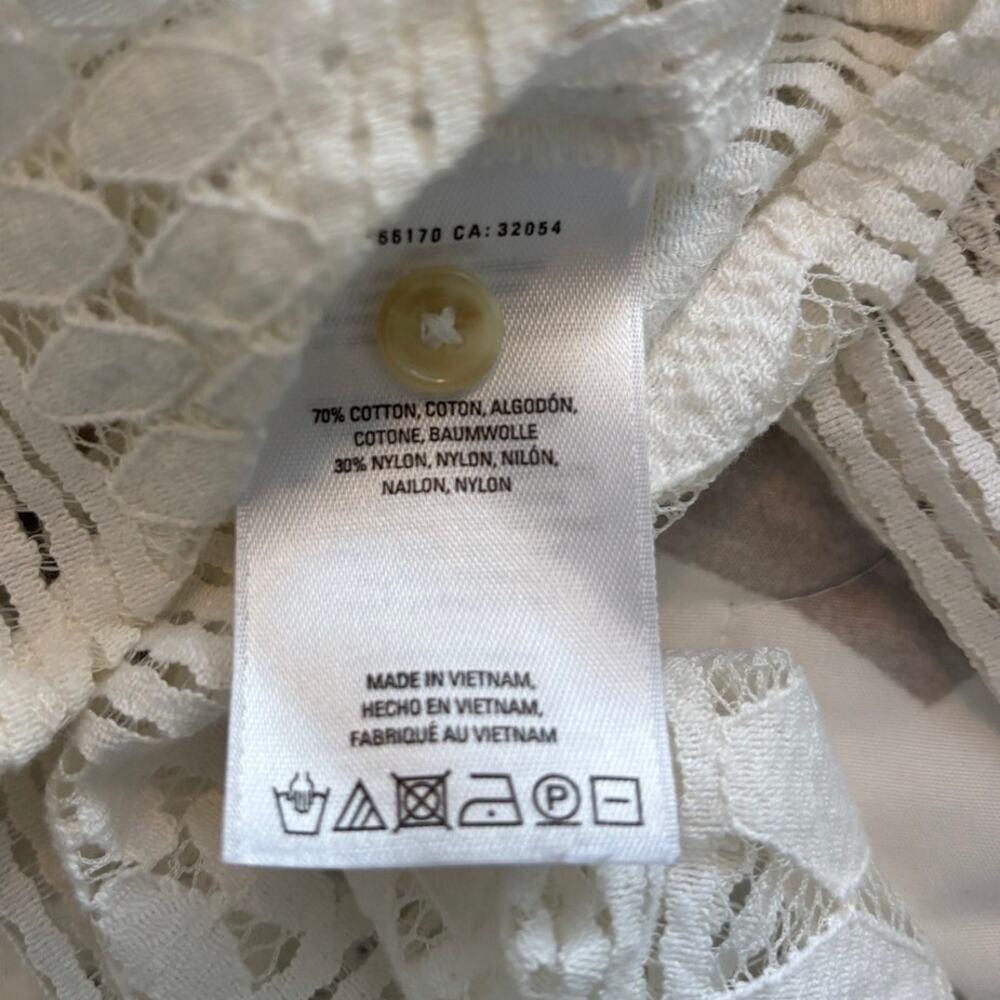 Meadow Rue Anthropologie Lace Blouse Size 2 Romantic - Picture 7 of 9